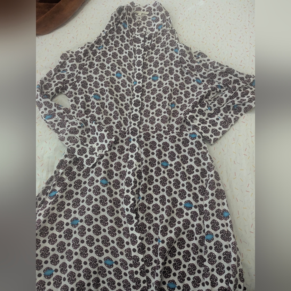 Maje Ralinka Cold Shoulder Button Down Dress - Picture 4 of 5